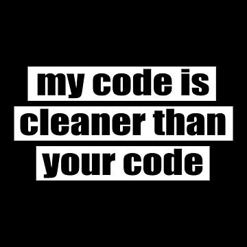 Artwork thumbnail, My code is cleaner by KeepOnCoding