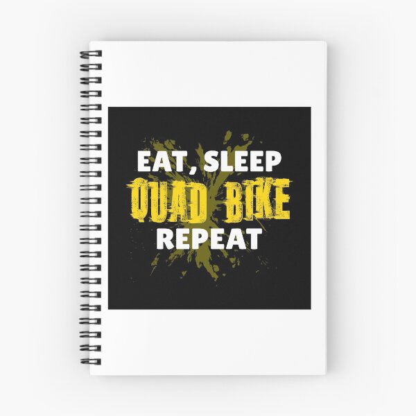 Item preview, Eat Sleep Quad Bike Repetir Funny Gift Yellow Splatter Brap Braap ATV Sport designed and sold by OurBestBuys.