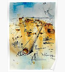 ALIYAH ISRAEL: Weinlese 1967 Sureal abstrakter Dali Print Poster