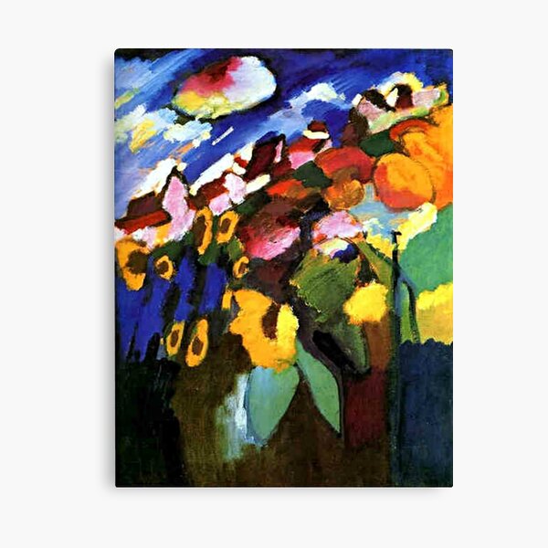 Kandinsky - Murnau Garden, 1909 artwork Canvas Print