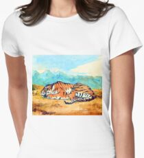 Eugene Delacroix Royal Tiger Women's Fitted T-Shirt