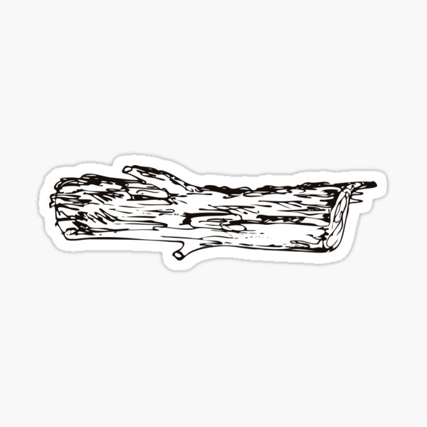 Item preview, Tree log with old bark ink sketchy drawing designed and sold by ksanask.