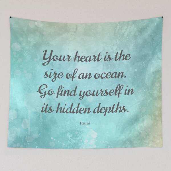 Item preview, Your heart is the size of an ocean. - Rumi designed and sold by StudioCitrine.