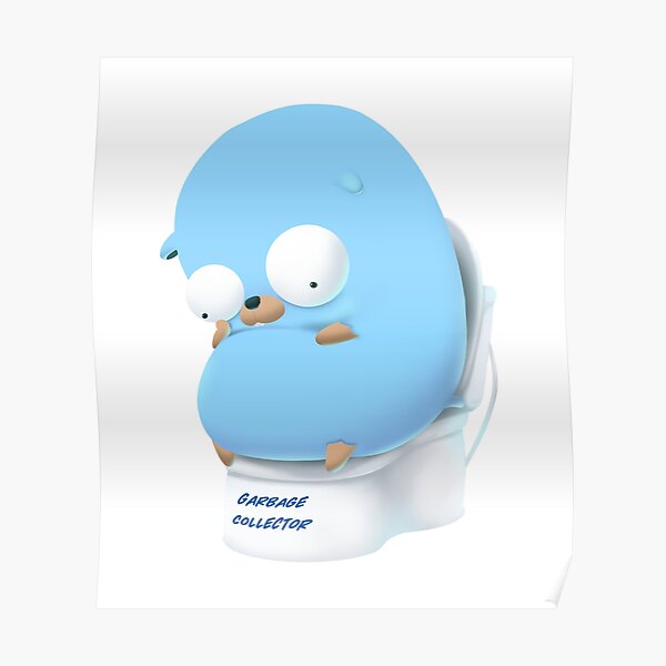 "Golang Gopher Go Thinking" Poster by clgtart | Redbubble