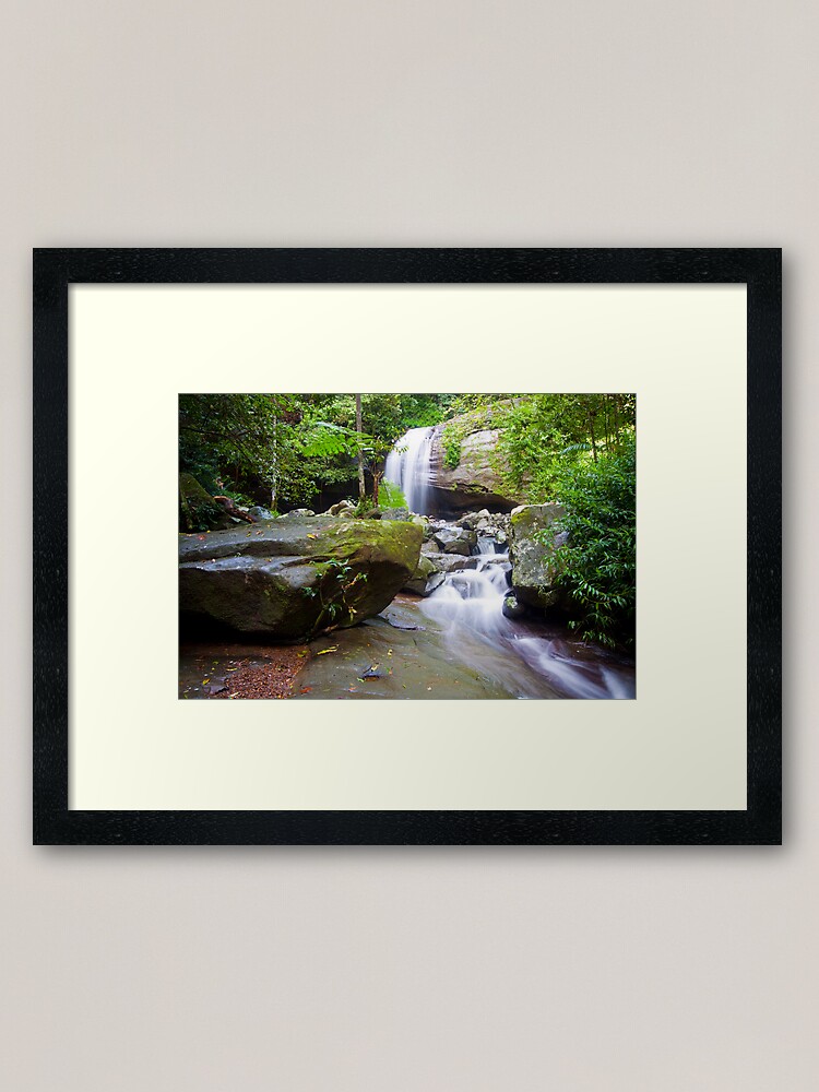 Alternate view of Serenity Falls Framed Art Print