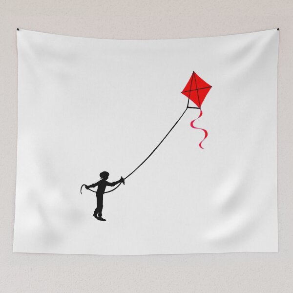 Item preview, Person Flying Kite designed and sold by DibbaDesigns.
