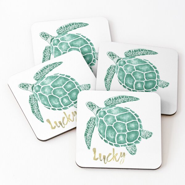 Item preview, Turtle Drawing,Sea Turtle,Lucky Quotes,Watercolor Turtle designed and sold by Jeremnis.