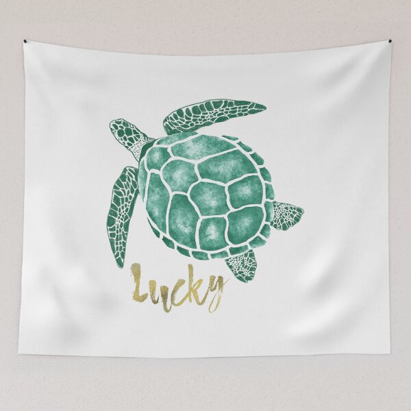 Item preview, Turtle Drawing,Sea Turtle,Lucky Quotes,Watercolor Turtle designed and sold by Jeremnis.