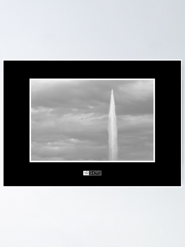 Alternate view of Geneva Jet d'Eau Poster