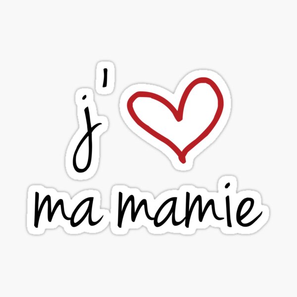 Aperçu de l'œuvre J'aime ma mamie créée et vendue par Z00l.