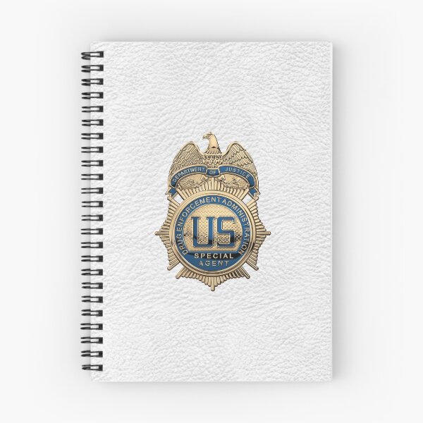 Item preview, Drug Enforcement Administration - DEA Special Agent Badge over White Leather designed and sold by Serge Averbukh Art Studio.