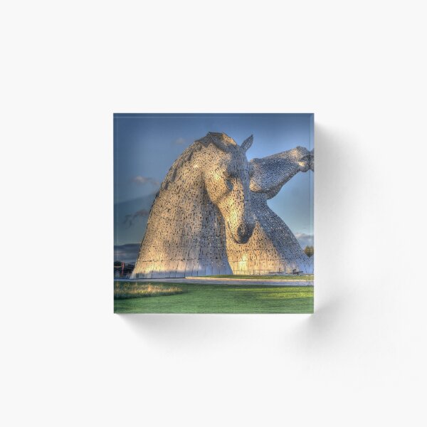 The Kelpies, Helix Park , Falkirk Acrylic Block