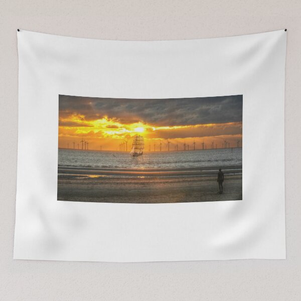 Item preview, tall ship in the sunset designed and sold by suzydoodle.