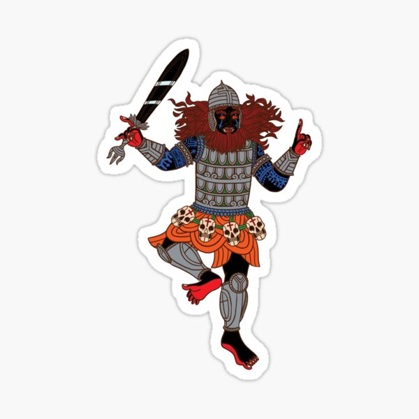 Humakt God of Death and War by Kalin Kadiev Sticker
