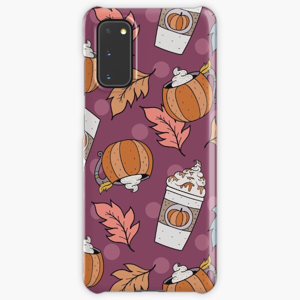 Pumpkin Spice Latte Purple Fall Autumn Coffee Lover PSL Samsung Galaxy Snap Case