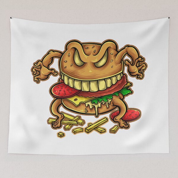 Item preview,  Evil Devouring Burger Halloween Great Fashion T-Shirt designed and sold by Oles Bielienkyi.