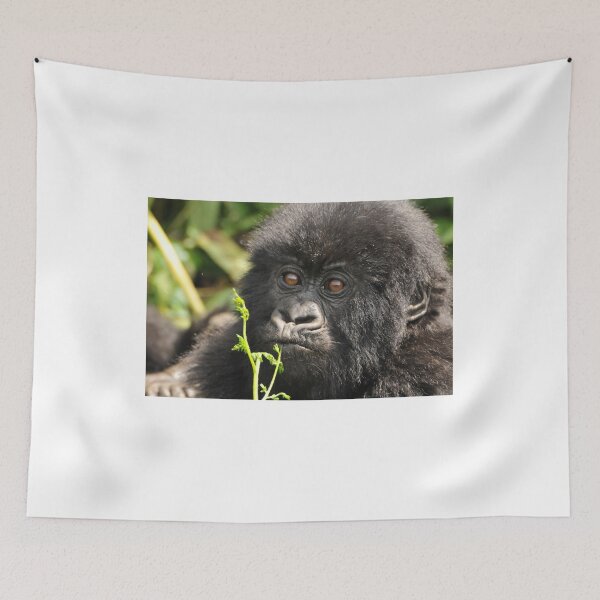 Item preview, Baby Gorilla checking out the Humans in Africa designed and sold by 2CrabbySisters.