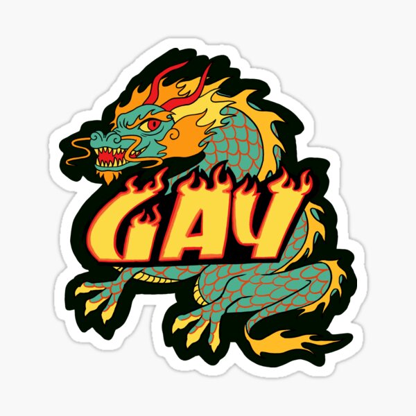 GAY Dragon Sticker