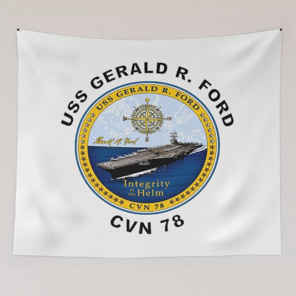 Item preview, USS Gerald R. Ford (CVN-78) Crest designed and sold by Nikki SpaceStuffPlus.