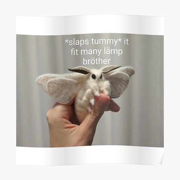 "Moth lamp post meme" Poster by ricemann Redbubble