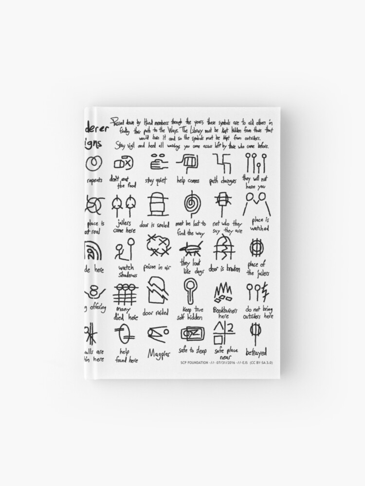 Wanderer Chalk Symbols" Journal for Sale by ToadKingStudios
