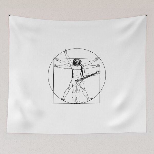 Item preview, Vitruvian man - Electric Guitar guitar  (black version) designed and sold by FK-UK.