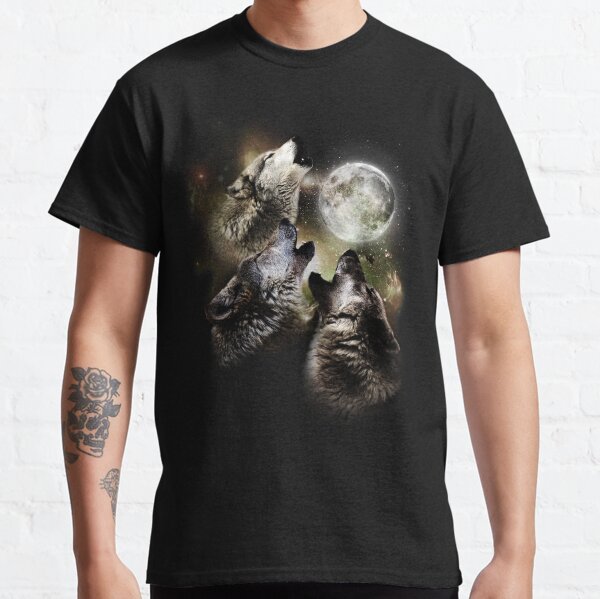 Wolves Howling For Moon Classic T-Shirt