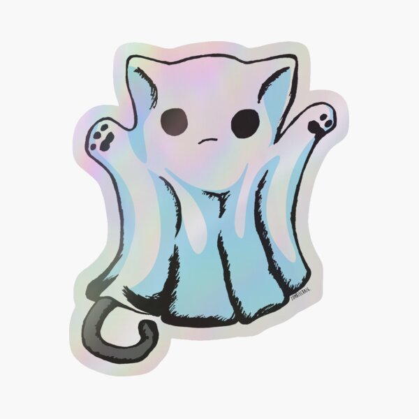 Item preview, Cute Boo Ghost Cat Halloween designed and sold by zombieCraig.