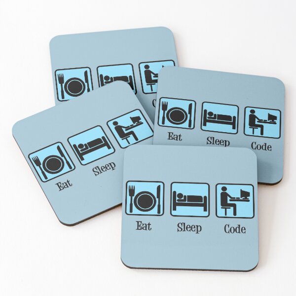 Item preview, Eat Sleep Code - Funny Computer Programmer designed and sold by Epic Love Designs.