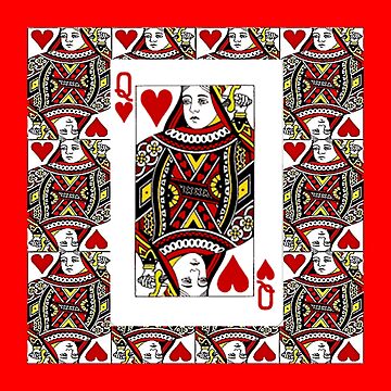 Artwork thumbnail, QUEEN OF HEARTS PLAYING CARDS ARTWORK by sharlesart