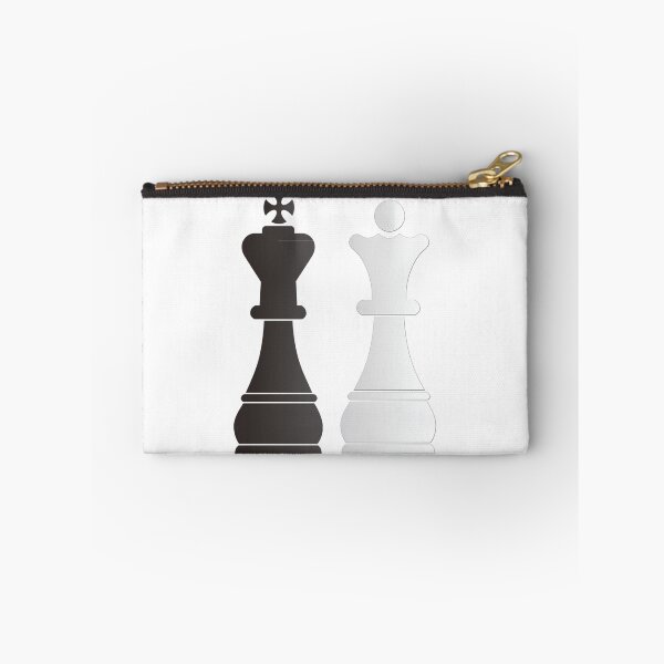 Item preview, Black king white queen chess pieces designed and sold by peculiardesign.