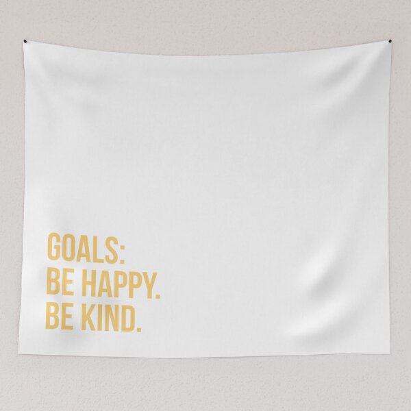 Item preview, Goals: Be happy. Be kind.  designed and sold by Bellawolfe.