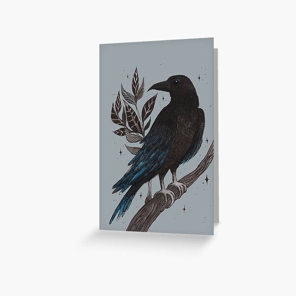 Raven Greeting Card