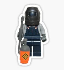 LEGO Welder with his mask on! Sticker