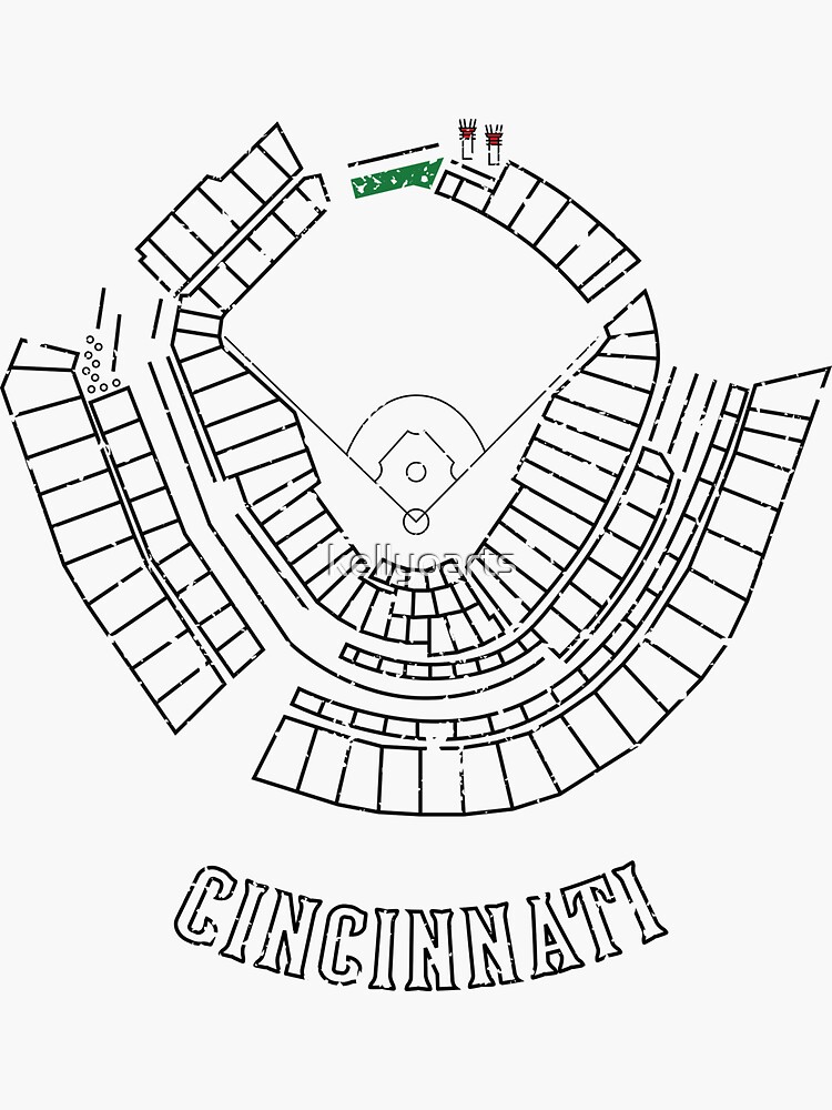 Kauffman Stadium Sticker for Sale by kellyoarts