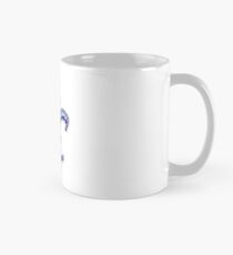 Blaue Fleur de Lis Tasse