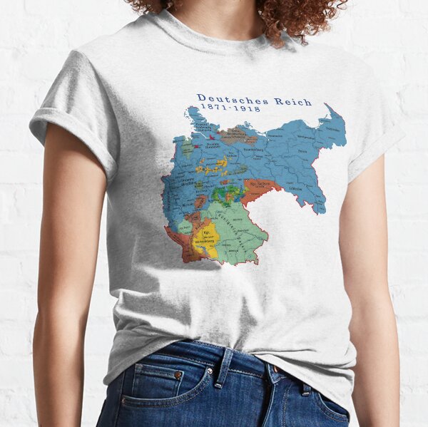 Germany...Deutsches Reich 1871 Map Classic T-Shirt