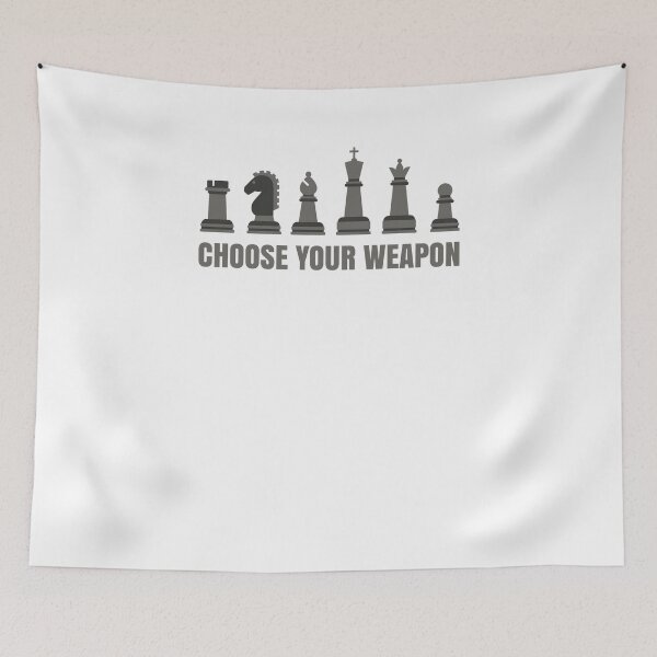 Item preview, Cool Choose Your Weapon Chess Strategist Gamer T-Shirt designed and sold by LookTwice.