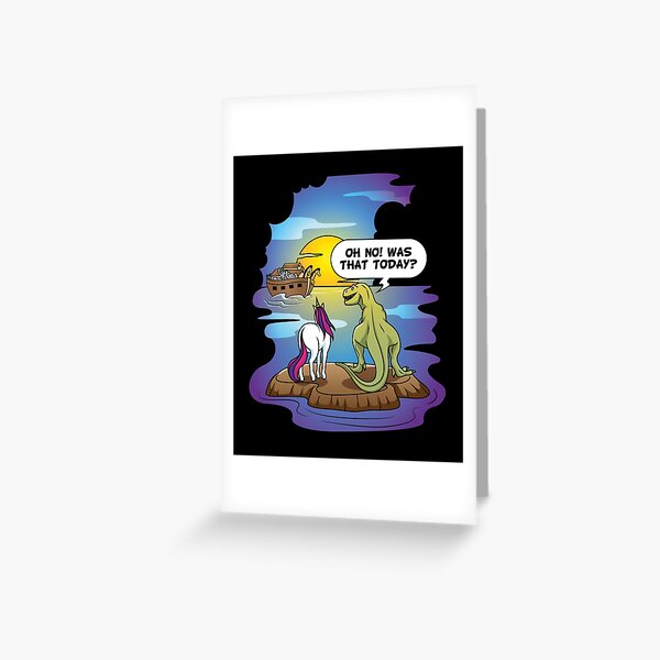 Item preview, Cute Unicorn Dinosaur Noahs Ark Pun Gift T-shirt designed and sold by nerdninja.