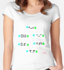 Hisoka Emojis Women's Fitted Scoop T-Shirt