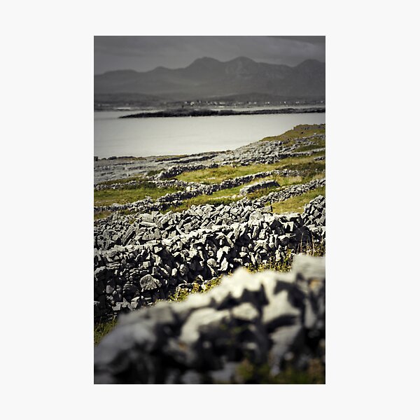 Aran walls, Inishmore, Ireland Photographic Print