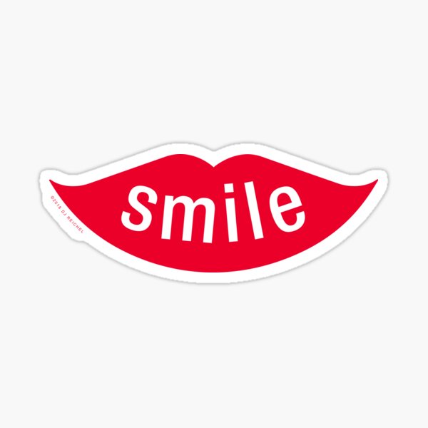 Mouth Smile Stickers | Redbubble