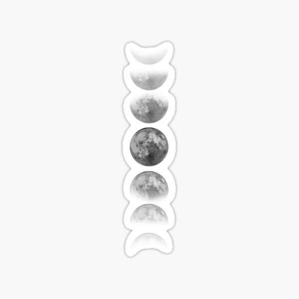 PAPERWRLD - Moon's Phases Round Stickers