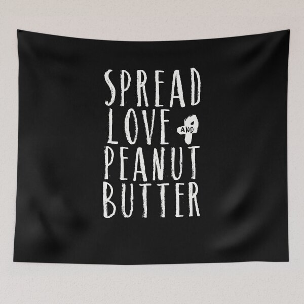 Item preview, Funny Spread Love And Peanut Butter Vegan Vegetarian Shirt designed and sold by LookTwice.