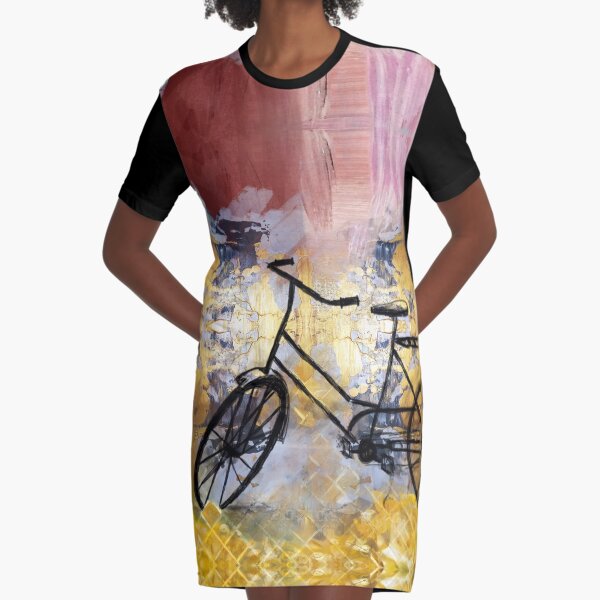 Bicycle Graphic T-Shirt Dress
