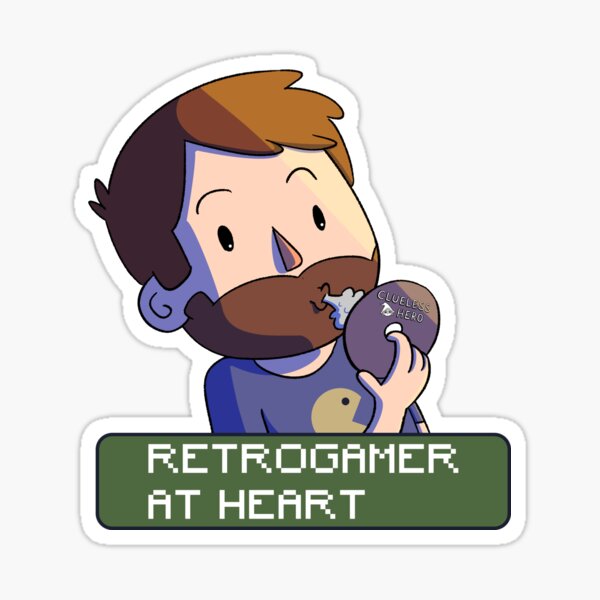 Retrogamer at heart Sticker