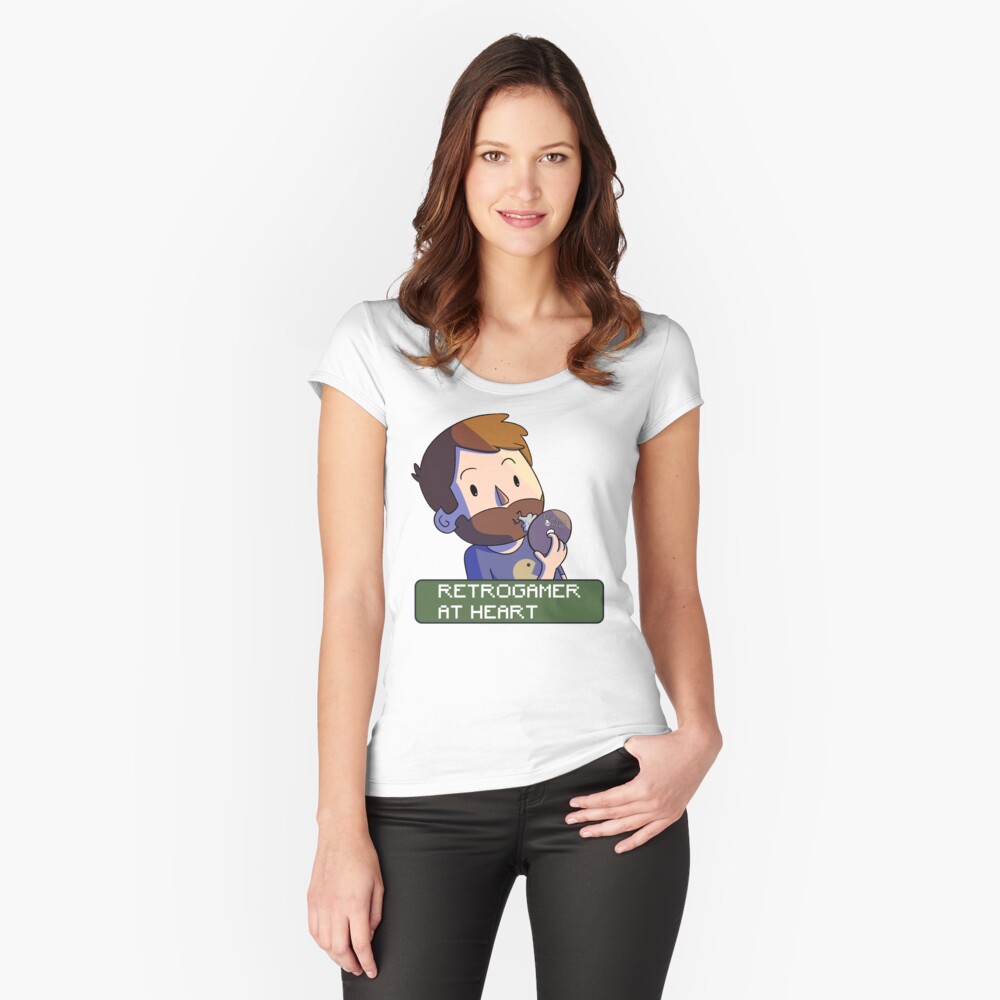 Item preview, Fitted Scoop T-Shirt designed and sold by Clueless-Hero.