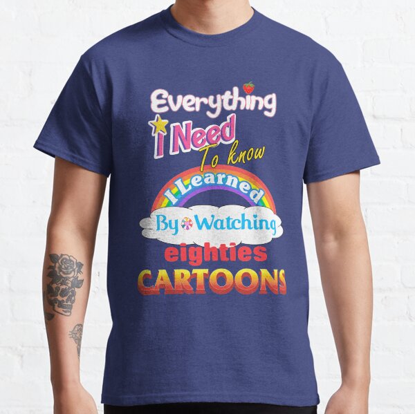 80s, 80s cartoons, cartoons, female version Classic T-Shirt