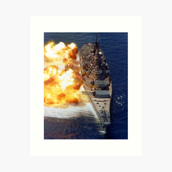 Item preview, Battleship USS Iowa Broadside - 1984 designed and sold by warishellstore.