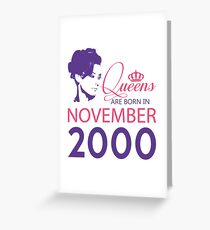 It's My Birthday 18. Made In November 2000. 2000 Gift Ideas. Greeting Card